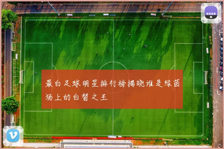 最白足球明星排行榜揭晓谁是绿茵场上的白皙之王